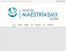 Tablet Screenshot of maestriasmx.com